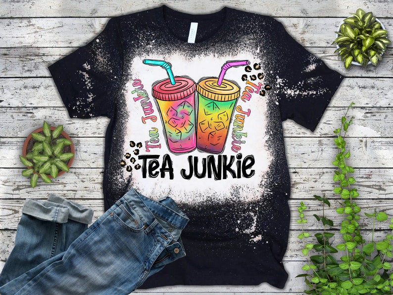 Loaded Tea Junkie PNG Loaded Tea Sublimation Design Loaded Etsy
