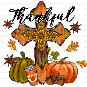 Western Thankful Cowhide Cross Png Sublimation Design, Thankful Png, Cross Png, Fall Cross Png, Fall Png, Pumpkin Png, Instant Download
