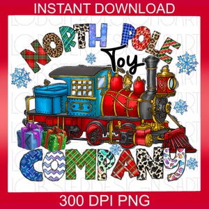 North Pole Toy Company Png,Toy PNG, Merry Christmas Png, Christmas PNG, Christmas Design, Hand Drawn, Sublimation Design, Digital Download