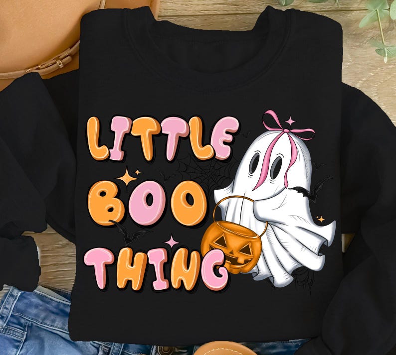 Little Boo Thing Png, Halloween Ghost Neon Png, Halloween Mama Png ...