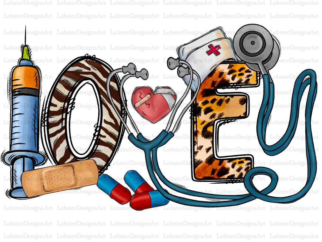 Love Nurse Sublimation Design Png, Nurse Png,nurse Life Png, Nurse Png ...