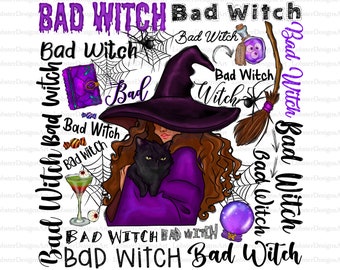 Bad Witch Png, Halloween Png, Witch Png, Halloween Png, Halloween Witch Png, Witch png, Pumpkin Png, Digital Download, Sublimation Design