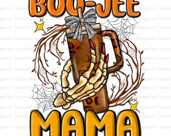 Halloween Boo Jee Mama Png, Bougie Png, Gift For Her, Halloween Skull Skeleton, Halloween Coquette Bow Png, Halloween Mom Png Design
