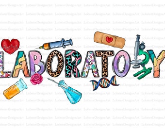 Laboratory Sublimation Design Png, Laboratory Png,Nurse Life Png, Laboratory Png, Nurse Png Files for Cricut, Laboratory Png, Laboratory