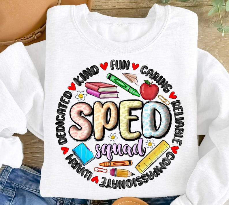 SPED Squad PNG, Digital Download, Sublimation, Special Education Png ...