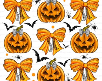 Halloween Pumpkin png, Coquette Bow Halloween png, Spooky Season png, Halloween Shirt png, Pumpkin png, Halloween Shirt Sublimation Designs