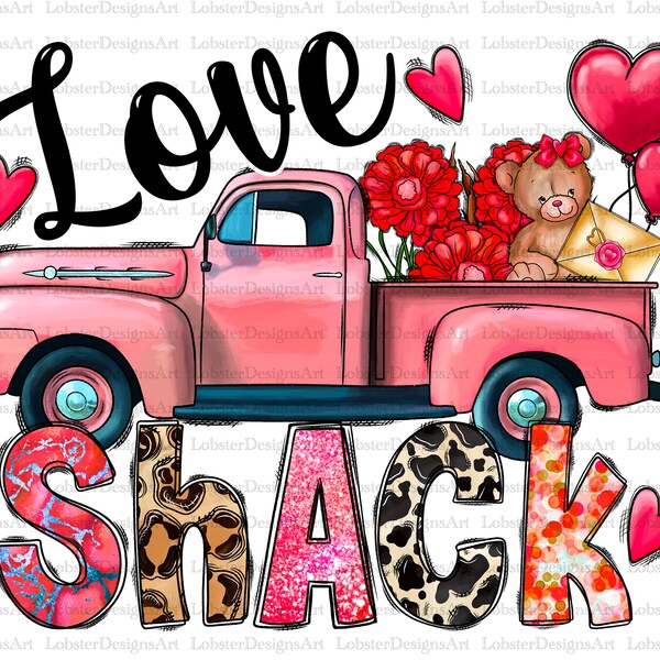 Love Shack Png, Truck Png, Valentine's Day Camp png, Sublimation Design, Happy Valentine's Day Png, Camp png, Cupid, Digital Download