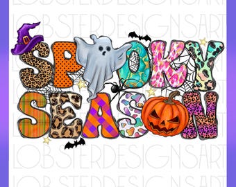 Spooky Season Png, Pumpkin Png, Happy Halloween Png, Spooky Png, Ghost, Western, Digital Download, Sublimation Design, Western png