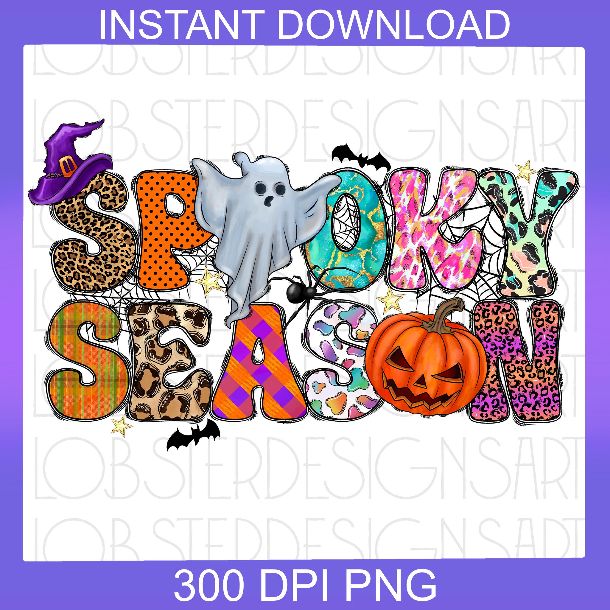 Spooky Season Png, Pumpkin Png, Happy Halloween Png, Spooky Png, Ghost, Western, Digital Download, Sublimation Design, Western png