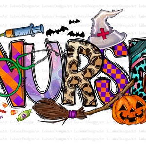 Halloween Nurse PNG, Spider, Bad Png, Halloween Png, Western, Pumpkin Png, Spooky Png, Nurse PNG, Sublimation Design, Digital Download