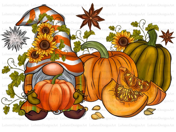 Fall Gnome Png Sublimation Design, Fall Pumpkin Png,Western Gnome Png,Hello Fall Png,Autumn Png, Fall Clipart Png, Instant Download
