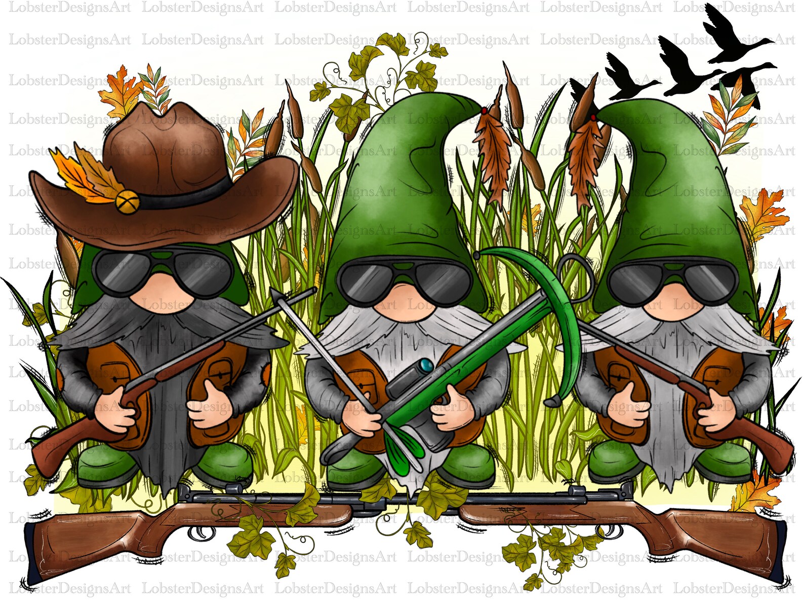 Hunting Gnome Png Gnomessublimation Design Gnomes With - Etsy