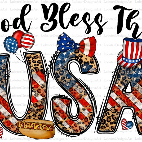 God Bless The Usa Png, 4th of July PNG, happy 4th of July, American Flag, Turquoise, Cowhide, America, Digital Download, Sublimation Design