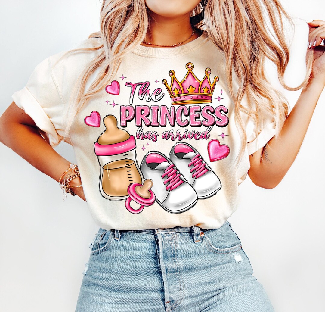 The Princess Has Arrived Png, Pink Leopard Baby Girl Trendy Png ...