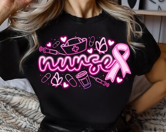 Nurse Breast Cancer png sublimation design download, Breast Cancer Awareness png, Cancer Awareness png, Cancer png, designs download