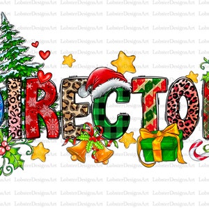 Director Christmas Png, Santa&#39;s Favorite Director PNG, Director Holidays, Merry Director PNG, Sublimation Design Downloads,sublimate designs