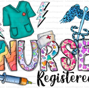 Registered Nurse Sublimation Design Png, Nurse Png,Nurse Life Png, Nurse Png, Nurse Png Files for Cricut, Nurse Png Files, Nursing Png