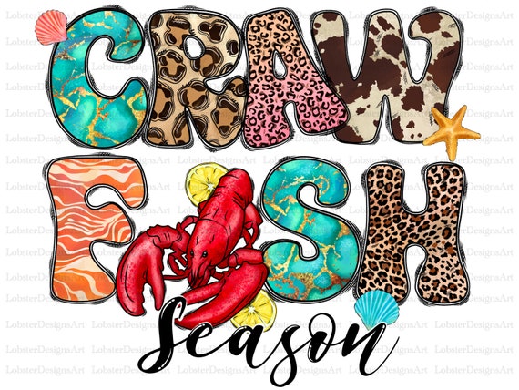 Crawfish Season Png, Glitter, Crawfish, Watercolor, Corn Png, Leopard, Crawfish Design, Sublimation Design, Digital Download