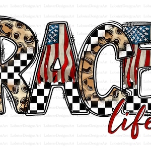 Race Life Png, Racing Design Png, Racing Png, Racing Flag Png, American Flag, Leopard, Sublimation Design, Digital Download, Sublimation