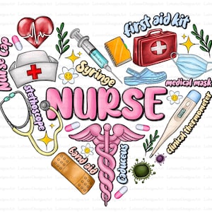 Heart Nurse Png, Nurse Png Bundle, Nurse life Png, Nurse Mode All Day Every Day Png, Nurse Shirt Png, stethoscope Png, Nurse Vibes Png