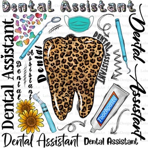 Dental Assistant Design Png, Tooth png, Digital Downloads, Dental, Sunflower Png, Nurse Design, toothpaste Png ,Sublimation Designs, mask