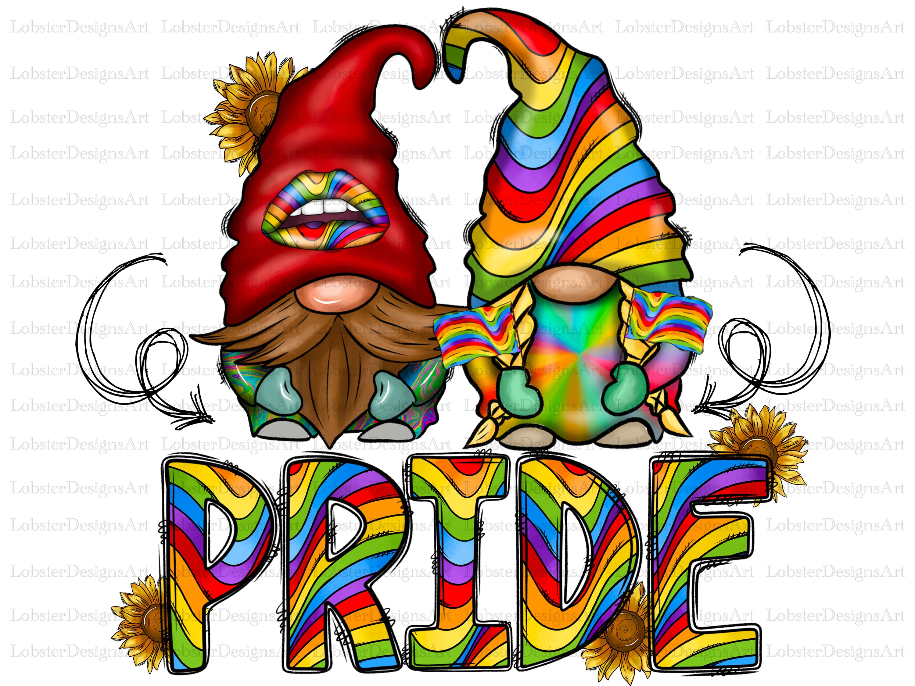 Pride Gnome Sublimation Design Png Pride Png Gnome Png Lgbt - Etsy