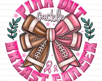 Pink Out Tackle Breast Cancer png, Breast Cancer Football Pink Out png, Breast Cancer PNG,Pink ribbon Png,Pink out sublimation design