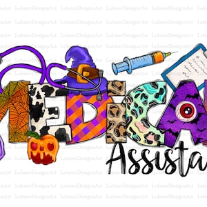 Halloween Medical Assistant PNG, Halloween, Medical Png, Nurse Png, Western, Medical Png, Hospital Png, Sublimation Design, Digital Download