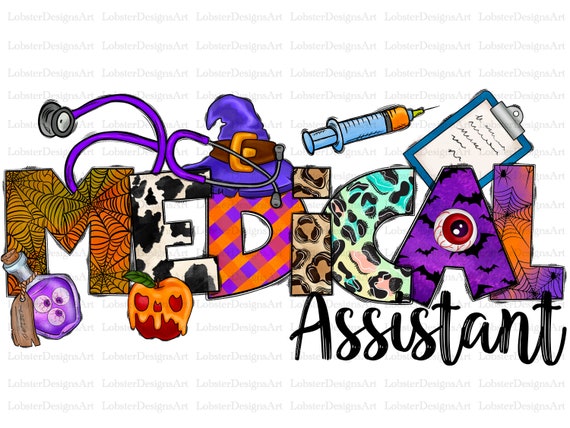 Halloween Medical Assistant PNG, Halloween, Medical Png, Nurse Png, Western, Medical Png, Hospital Png, Sublimation Design, Digital Download