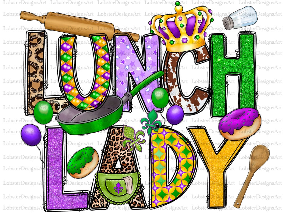 mardi gras lunch flyer