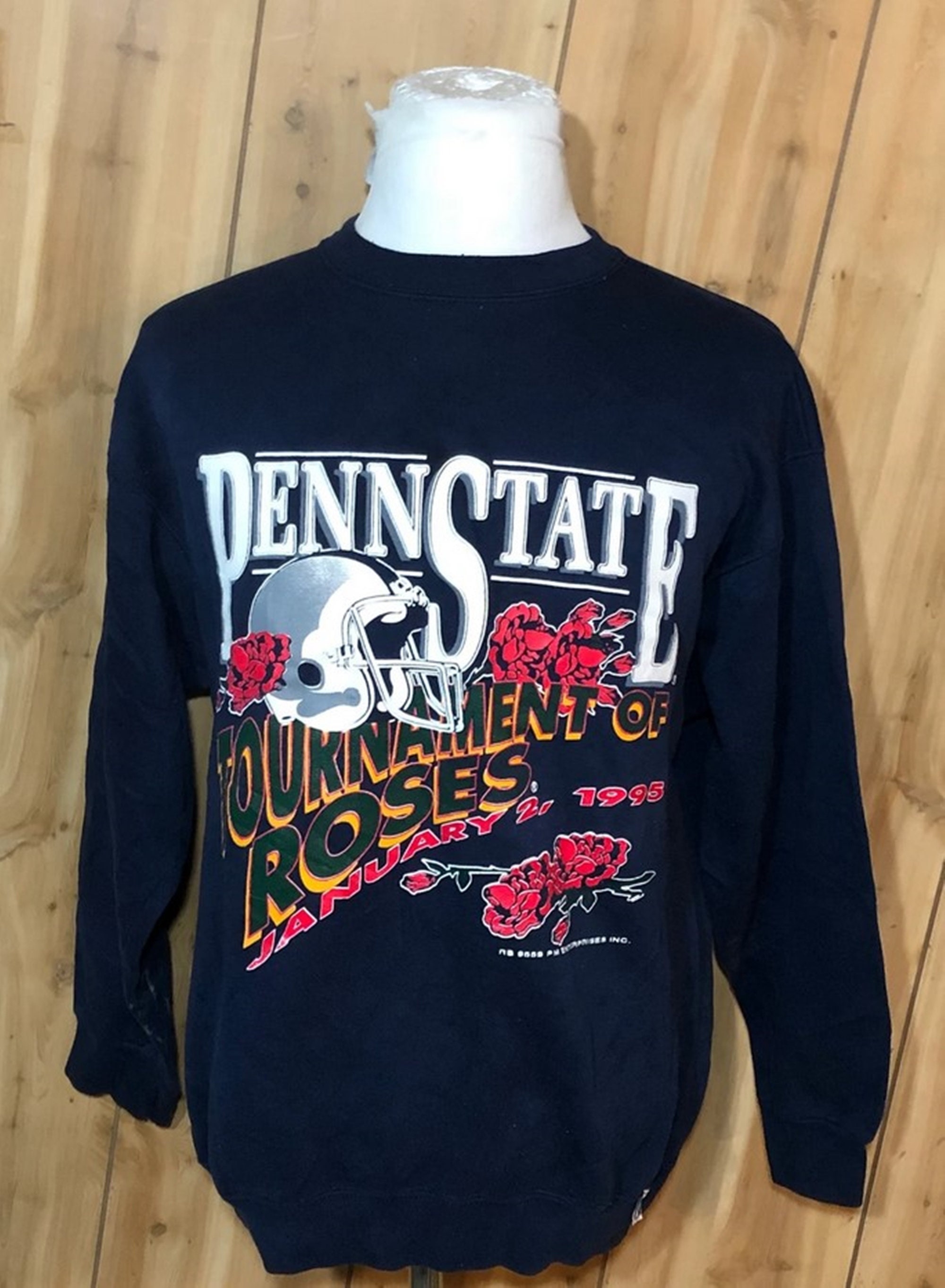 Discover Vintage 90s Penn State University Nittany Lions 1995 Rose Bowl Sweatshirt