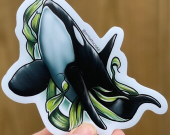 Imán de vinilo Orca 5x5