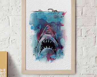 Jaws 11x17 cardstock print