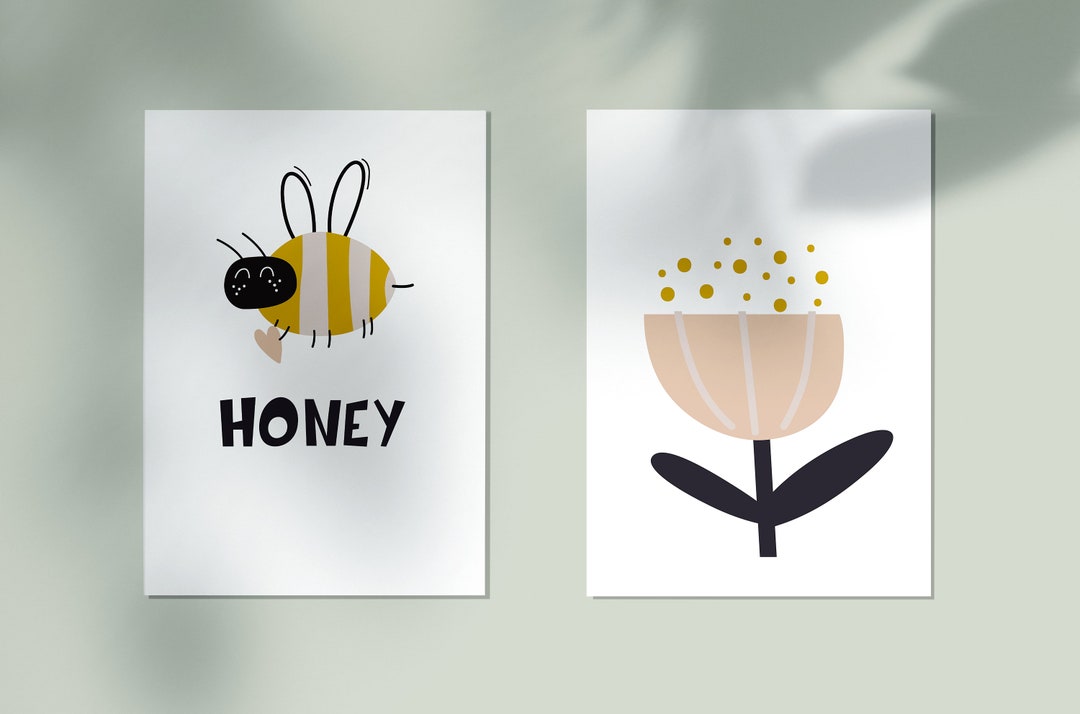 Printable Nursery Art Set of 3 Poster Baby Room Wall Art Kids Room ...
