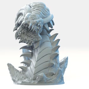 Dungeons and Dragons, DND TTRPG, Wargaming - Monstrosity - Demonic Worm, Purple Worm, Spikeworm