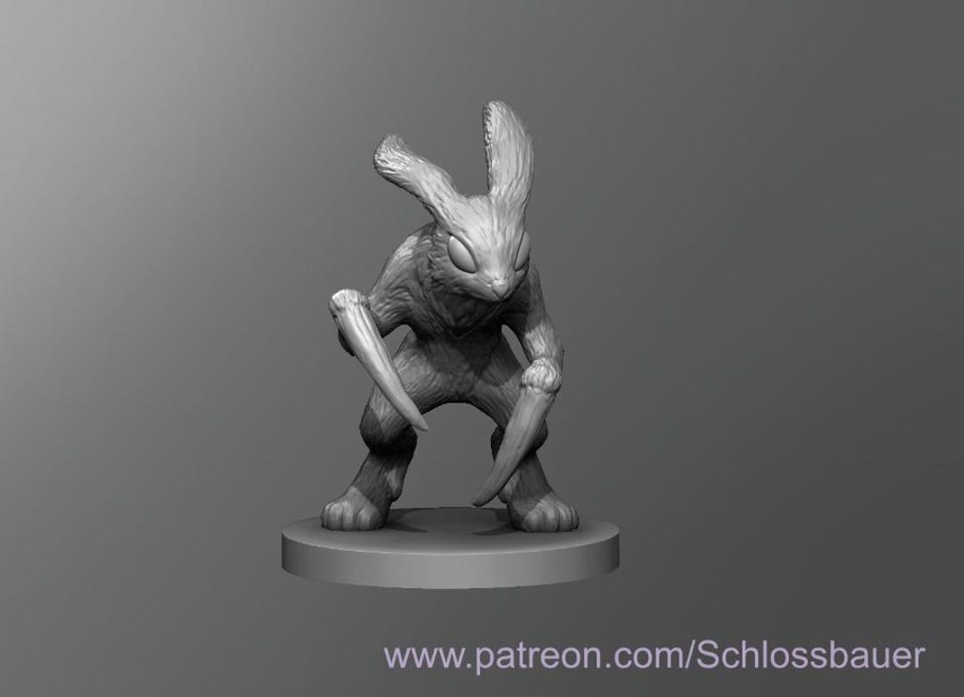 Dungeons and Dragons, DND TTRPG, Wargaming - Toppo - Rabbit Bunny Demon ...