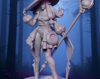 Donjons et dragons, DND TTRPG, Wargaming - Personnage jouable - Aevrys humaine féminine - sorcière, sorcière, sorcier, clerc, druide, jeteur de sorts