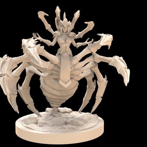 Dungeons and Dragons, DND TTRPG, Wargaming - Playable Character Female Silkmist - Spider queen