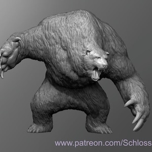 Dungeons and Dragons, DND TTRPG, Wargaming - Medium Humanoid - Were Polar Bear