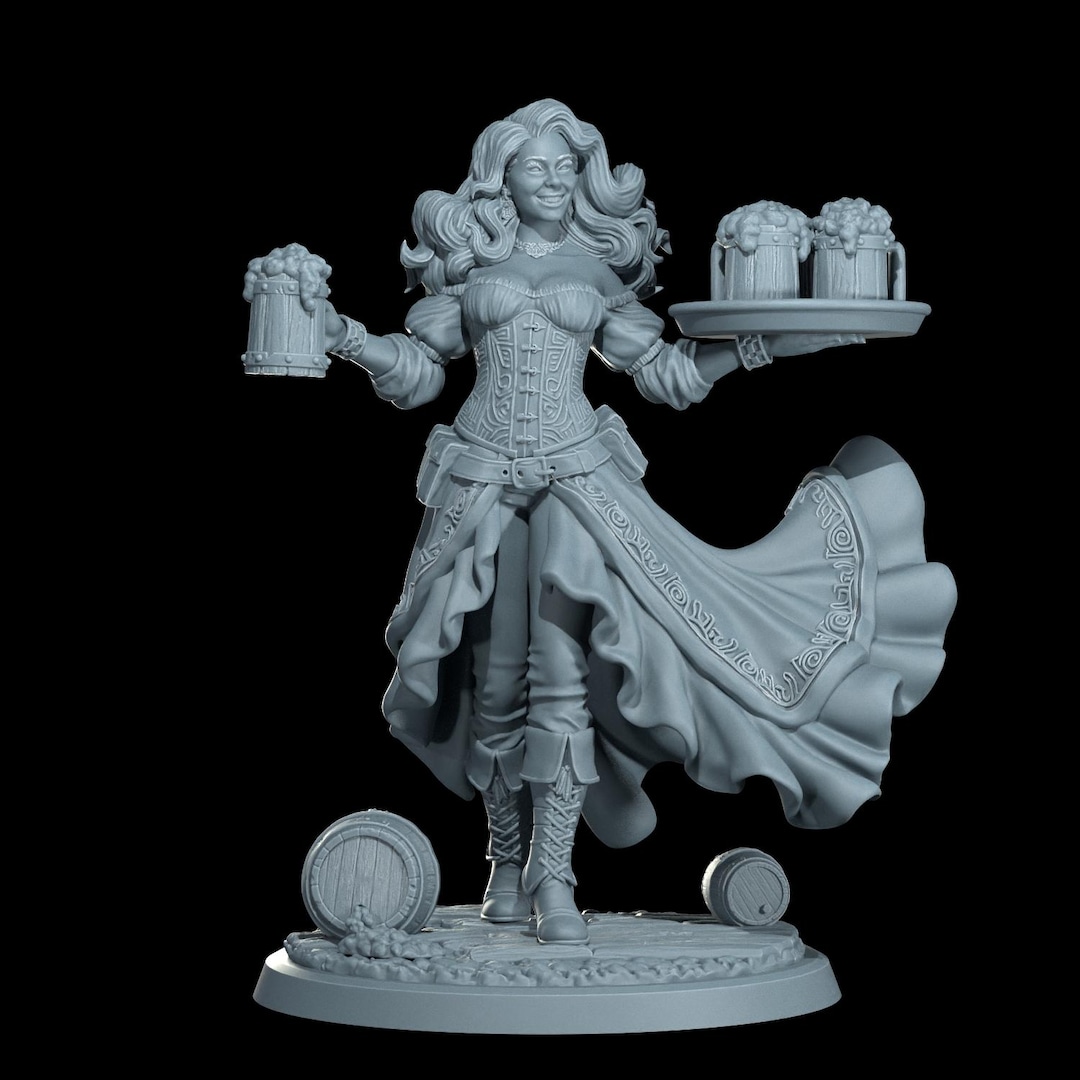 Human Female Innkeeper Dungeons and Dragons, DND TTRPG, Wargaming - Female Human Brenda ...