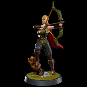 Dungeons and Dragons, DND TTRPG, Wargaming - Playable Character Female Human - Kaela - Ranger, Fighter, Warrior, Archer