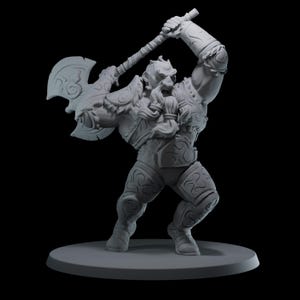 Dungeons and Dragons, DND TTRPG, Wargaming - Playable Character Male Dwarf Balgrin - Paladin, Fighter, Warrior, Barbarian