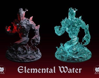 Dungeons and Dragons, DND TTRPG, Wargaming - Druid Wildshape  - Large Elemental - Water Elemental