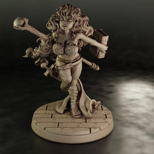 Dungeons and Dragons, DND TTRPG, Wargaming - Playable Character Female Dwarf - Wizard, Sorcerer, Warlock, Druid, Cleric