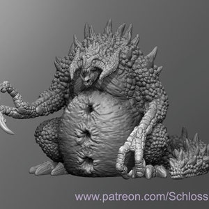 Dungeons and Dragons, DND TTRPG, Wargaming - 86 mm de altura - Hombre lagarto - Kraid