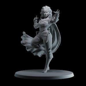 Dungeons and Dragons, DND TTRPG, Wargaming - Playable Character Female Human Tasmin - Sorceress, Witch