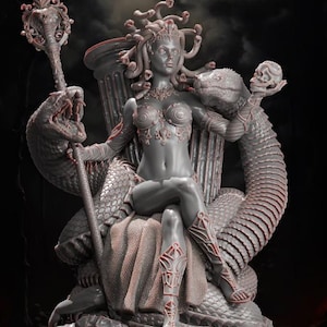 Dungeons and Dragons, DND TTRPG, Wargaming - Playable Character - Female Medusa - Sorceress, Witch, Druid