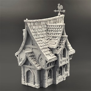 The Hamlet of Misty Hollow, House, Market - 28mm or 32mm Scale Dungeons and Dragons, DND TTRPG, Wargaming