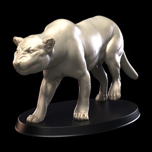 Dungeons and Dragons, DND TTRPG, Wargaming - Druid Wildshape Medium Beast - Panther, Cougar, Puma, Mountain Lion