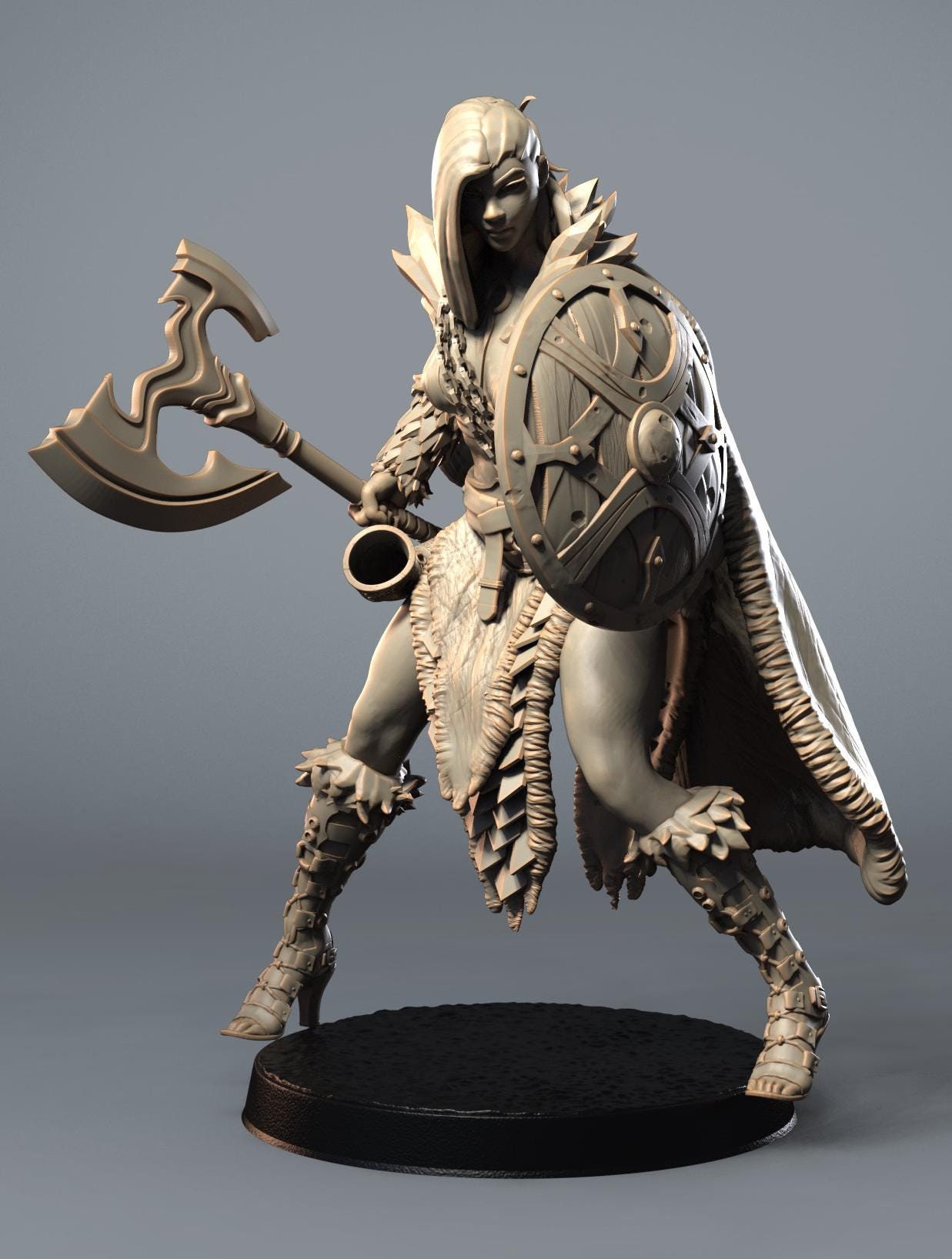 Dungeons and Dragons, DND TTRPG, Wargaming - Playable Character - Female Human Freydis - Barbarian, Fighter, Warrior